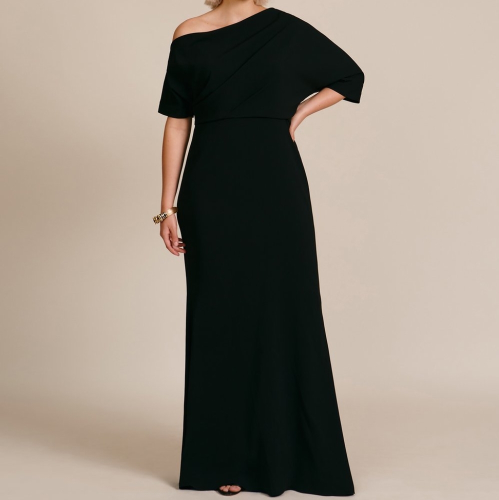 Badgley Mischka Off-Shoulder Gown